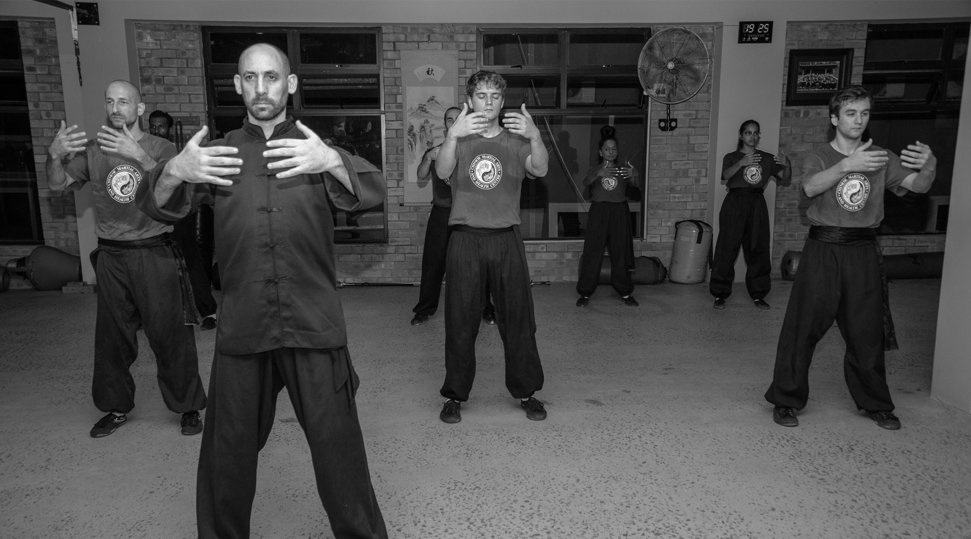 Students practising Chi Kung together