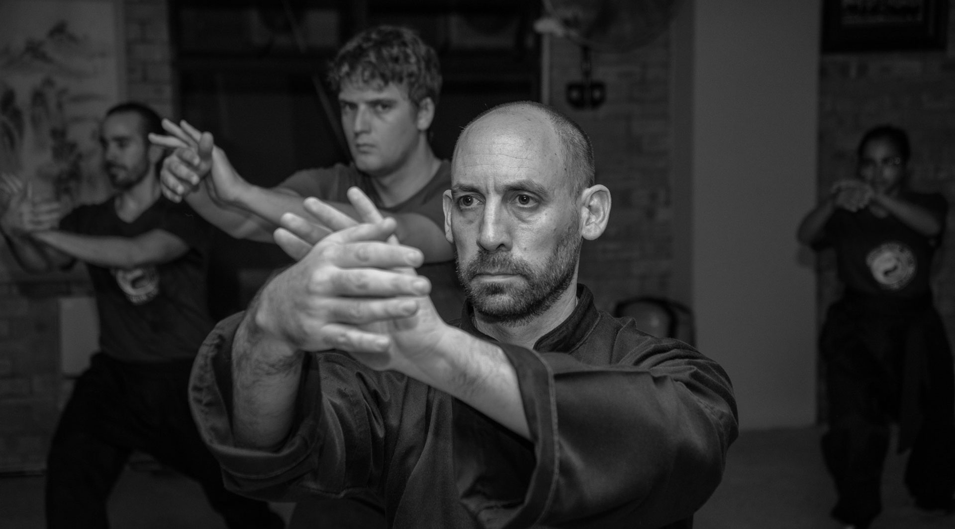 A focused Tai Chi class in Durban